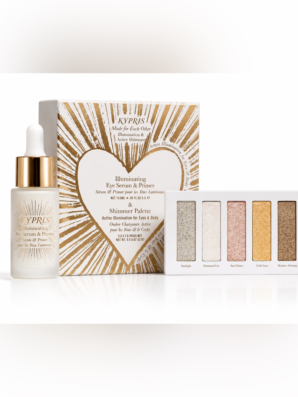 KYPRIS Made for Each Other Illuminating Eye Serum & Primer + Shimmer Palette Set